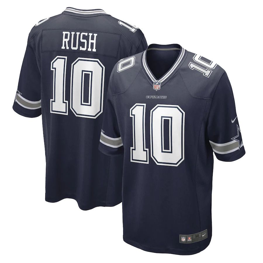 Men Dallas Cowboys #10 Cooper Rush Nike Navy Game Player NFL Jersey